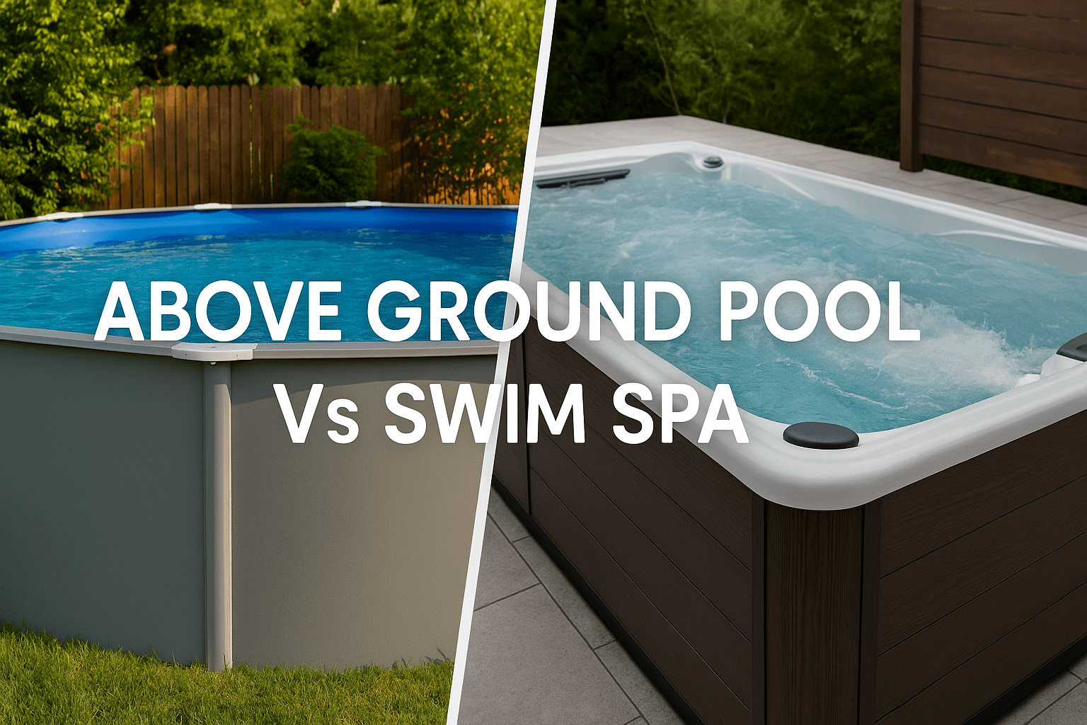 above-ground-swimming-pool-uk-vs-swim-spa-side-by-side-comparison-in-garden-setting-with-text-above-ground-pool-vs-swim-spa-centered