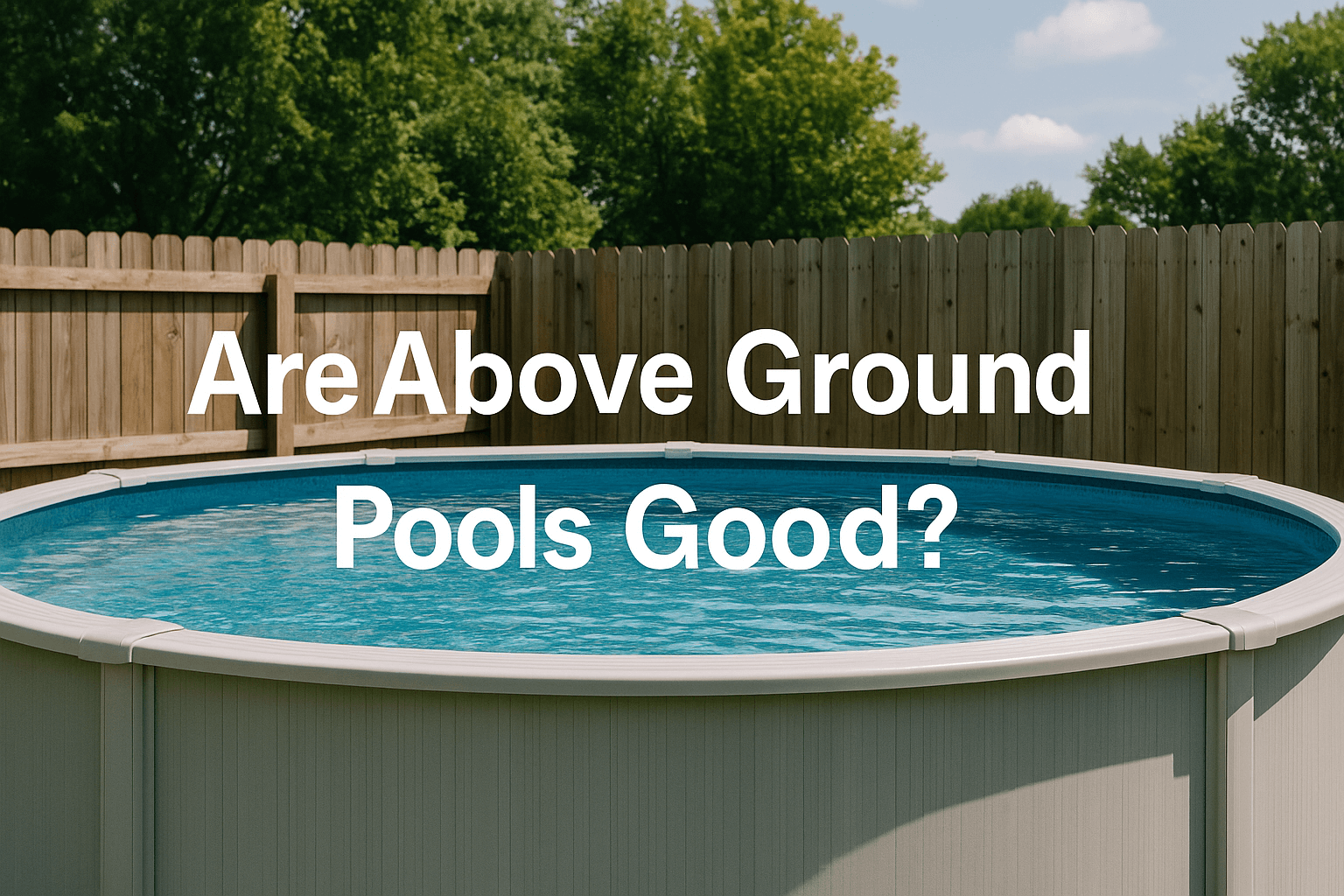 above-ground-pool-in-sunny-backyard-with-wooden-fence-and-centred-text-are-above-ground-pools-good