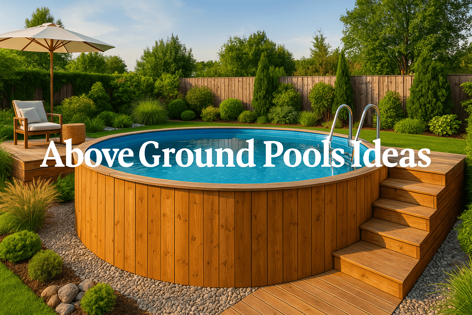 image-of-an-above-ground-pool-with-wooden-siding-surrounded-by-lush-greenery-modern-decking-and-a-garden-chair-under-an-umbrella