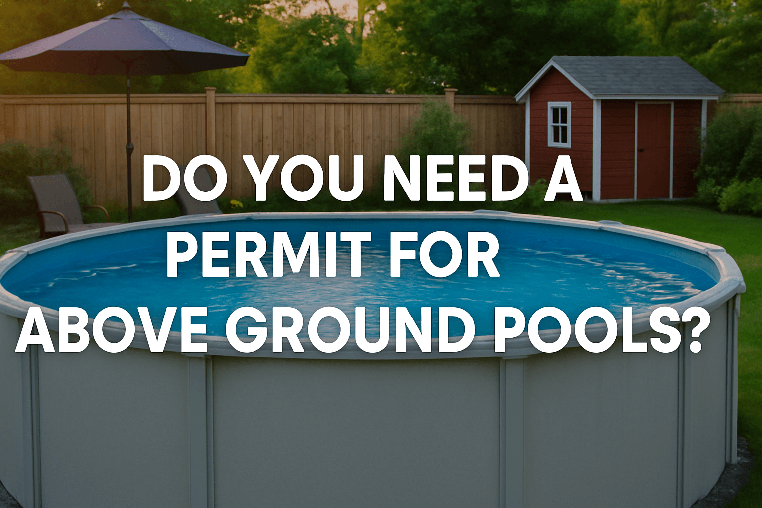 round-garden-pool-with-wooden-fence-red-shed
