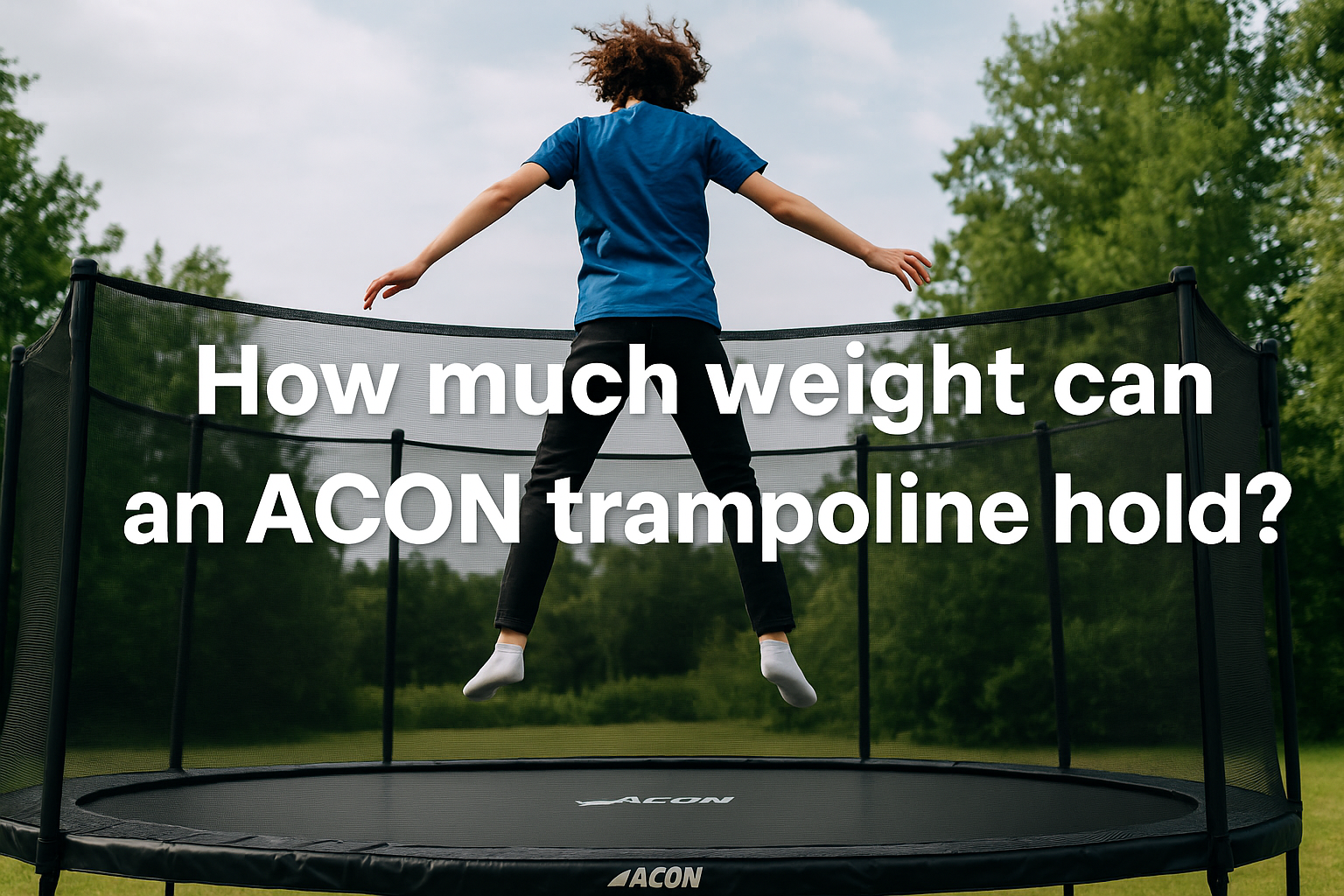 person-jumping-on-acon-trampoline-outdoors-with-center-text-how-much-weight-can-an-acon-trampoline-hold