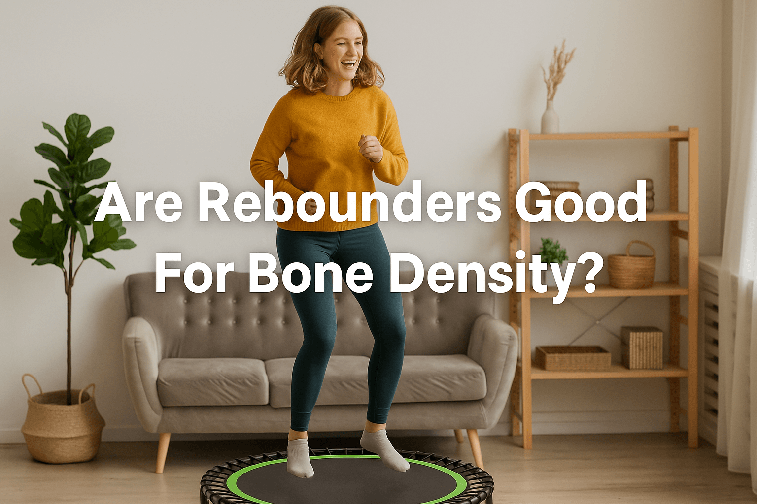 woman-bouncing-on-rebounder-trampoline-in-living-room-showing-rebounder-trampoline-benefits-for-bone-density