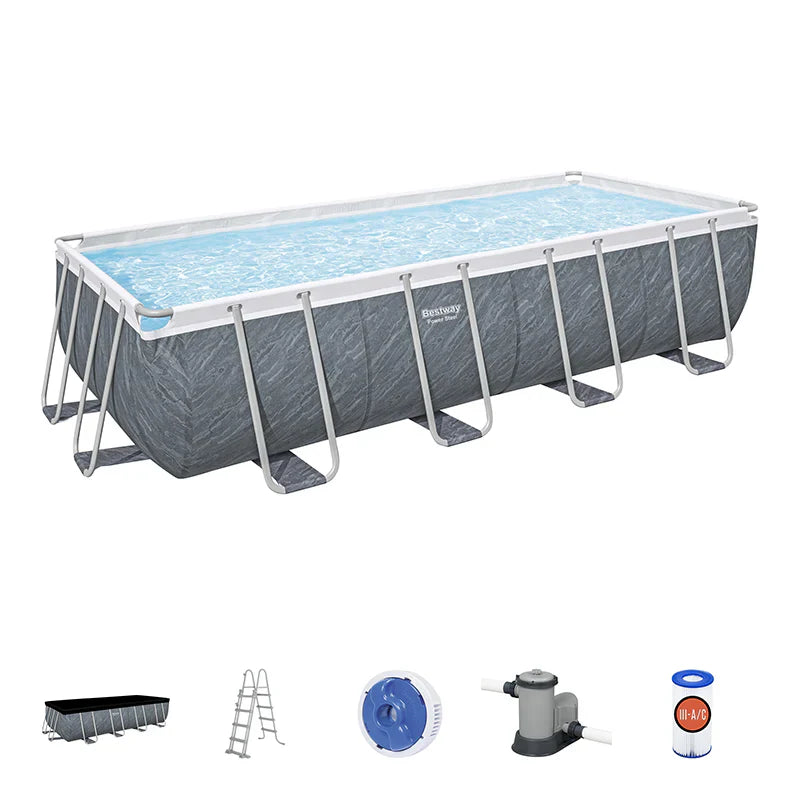 56998-Power-Steel-Bestway-18ft-rectangular-pool-set-stone-filter-pump-product