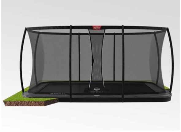 Ultim_Elite_BERG_trampoline_Flatground_grey_with_safetynet