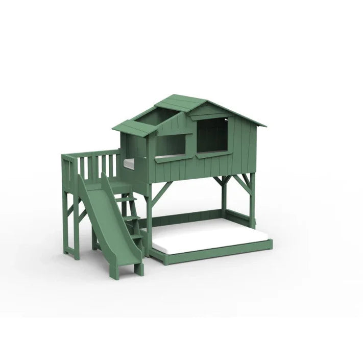 bespoke-treehouse-bed-for-boy-jungle-green