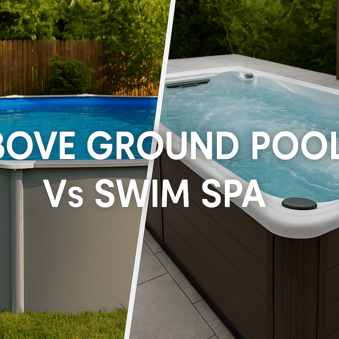 above-ground-swimming-pool-uk-vs-swim-spa-side-by-side-comparison-in-garden-setting-with-text-above-ground-pool-vs-swim-spa-centered