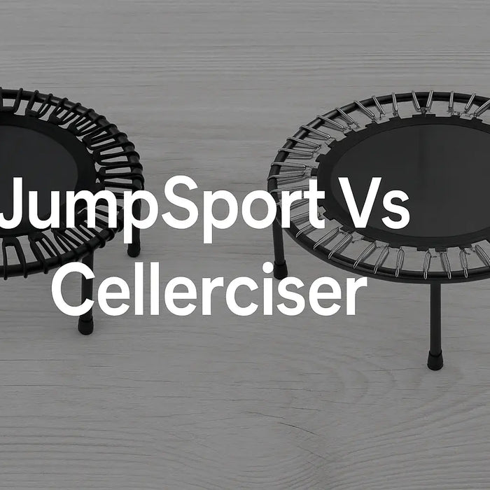 jumpSport-vs-cellerciser-rebounder-comparison-banner-with-split-design-showing-bungee-vs-spring-mini-trampoline-and-centered-title-text