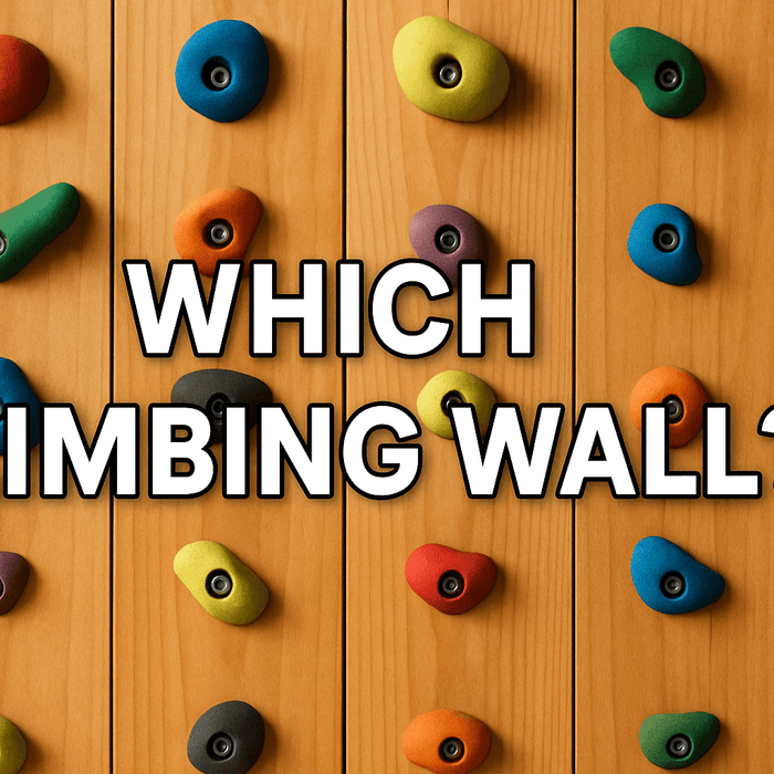 indoor-climbing-wall-with-wooden-panels-and-colourful-holds-text-which-climbing-wall-centred
