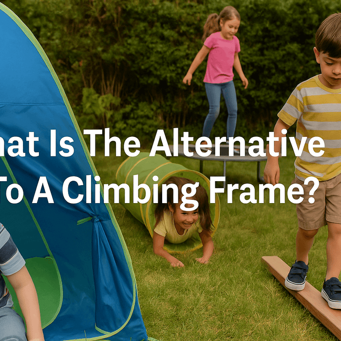 children-playing-with-alternative-play-equipment-in-garden-including-pop-up-tent-play-tunnel-balance-beam-and-trampoline-with-text-what-is-the-alternative-to-a-climbing-frame-displayed-in-centre