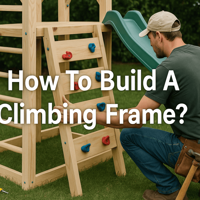 how-to-build-a-climbing-frame-realistic-backyard-scene-man-assembling-wooden-structure-with-tools-grass-and-slide