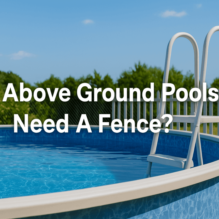 garden-pool-with-white-fence-blue-water-and-ladder-under-sunny-sky