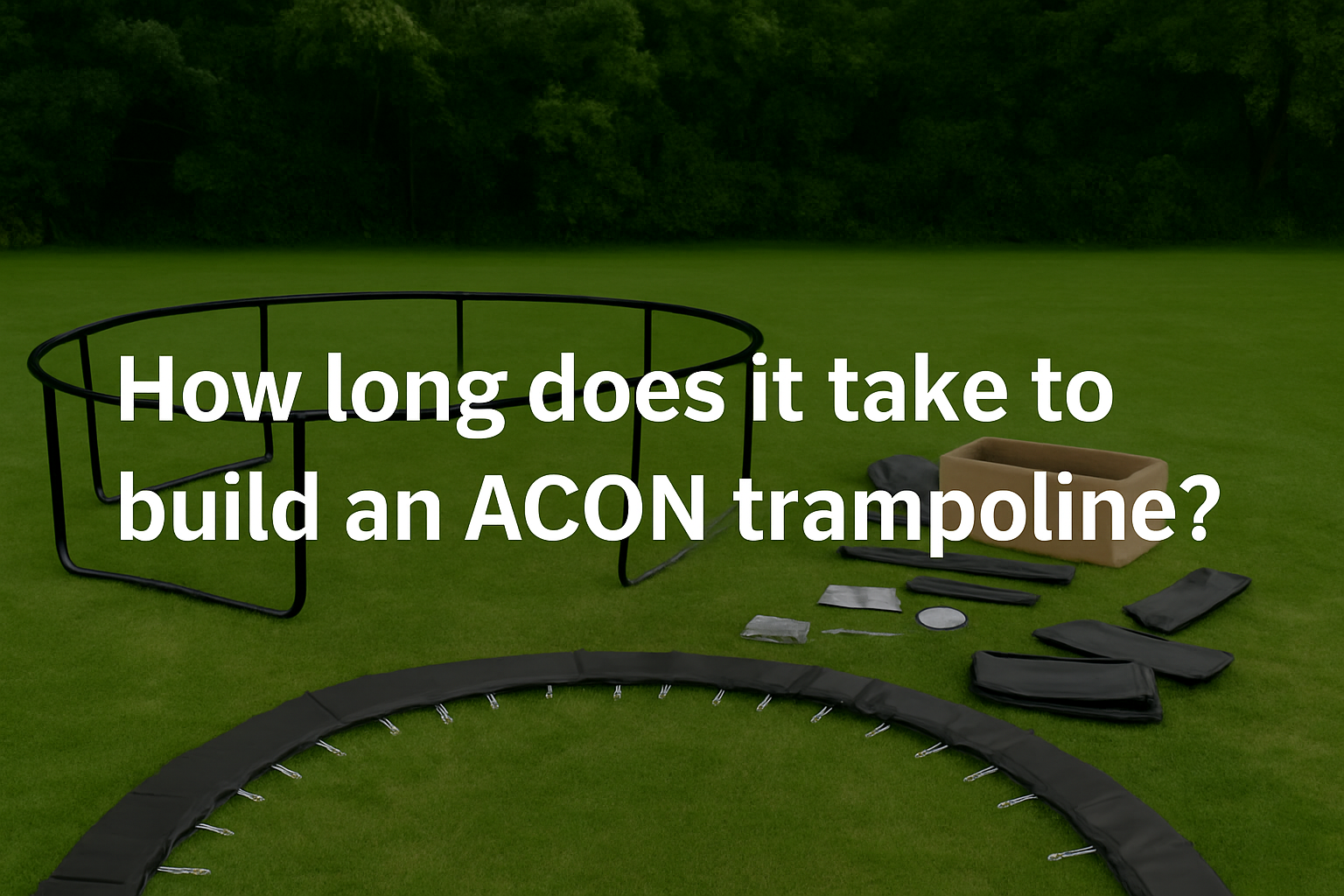 how-long-does-it-take-to-build-an-acon-trampoline-disassembled-trampoline-in-the-garden