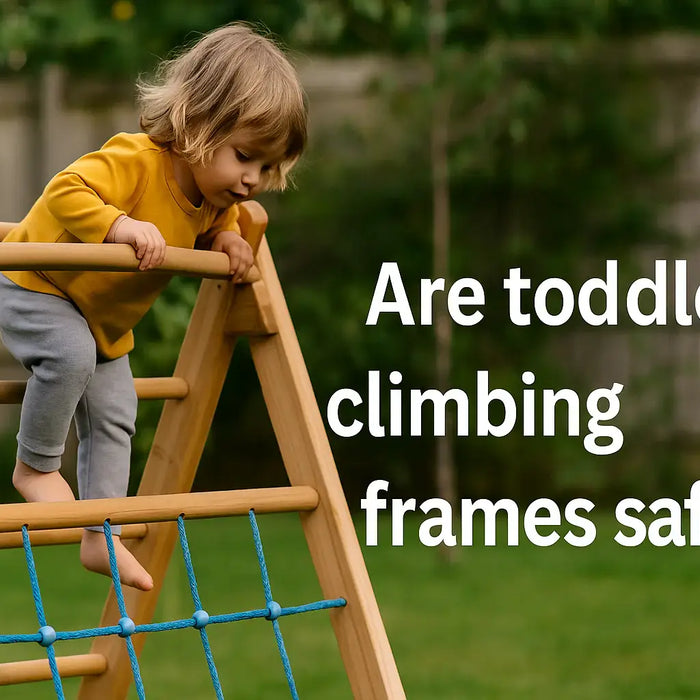 are-toddler-climbing-frames-safe-young-child-on-wooden-frame-in-garden