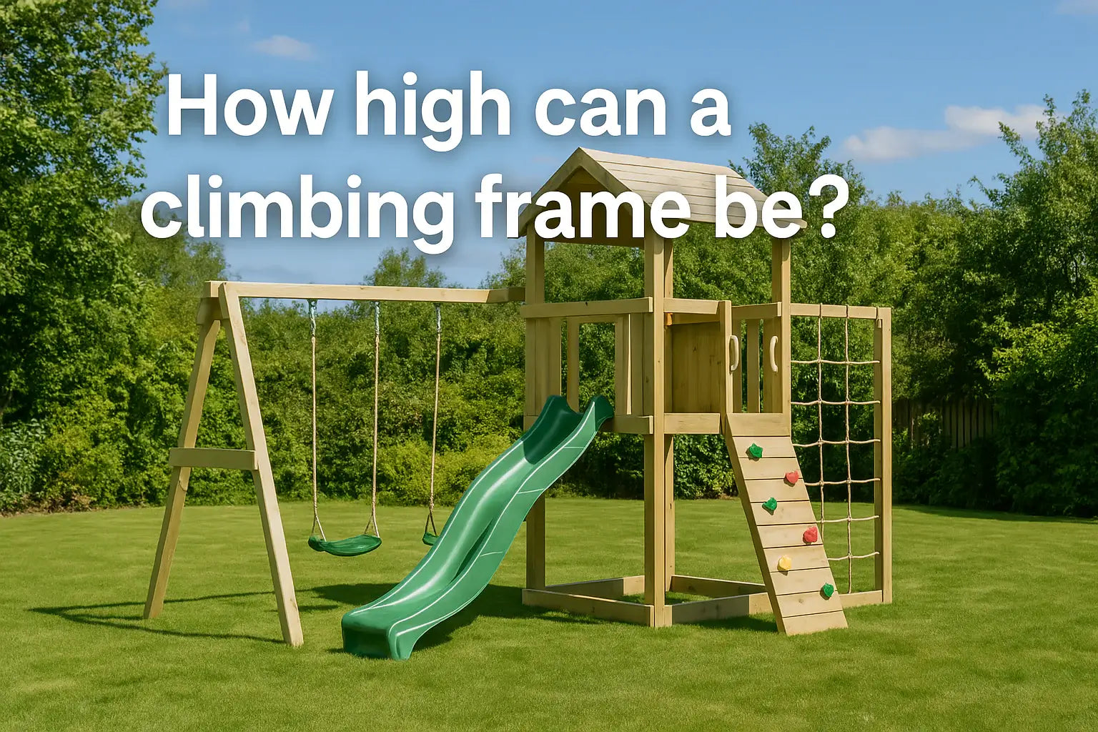 how-high-can-a-climbing-frame-be-garden-play-equipment-with-slide-swings-and-climbing-wall-on-grass-lawn