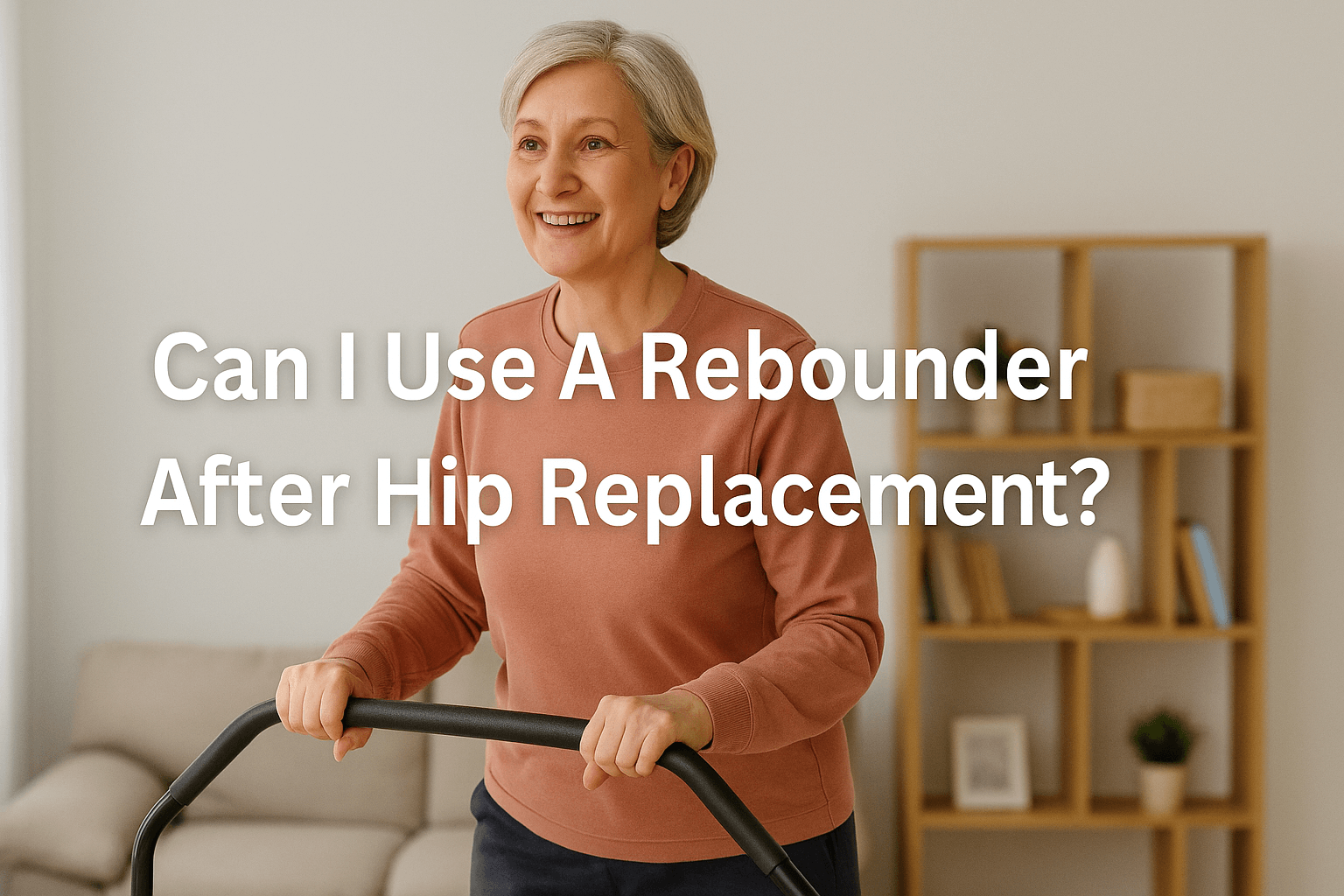 older-woman-smiling-using-mini-trampoline-at-home-safe-rebounder-exercise-after-hip-replacement-centered-title-can-i-use-a-rebounder-after-hip-replacement