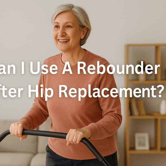 older-woman-smiling-using-mini-trampoline-at-home-safe-rebounder-exercise-after-hip-replacement-centered-title-can-i-use-a-rebounder-after-hip-replacement