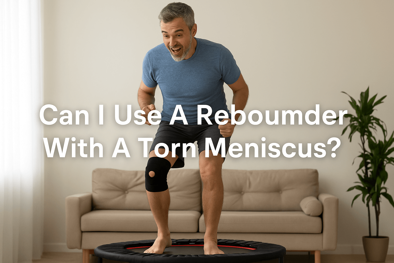 man-exercising-on-fitness-trampoline-with-knee-brace-indoor-recovery-gentle-bouncing-safe-exercise-torn-meniscus-injury-rehabilitation
