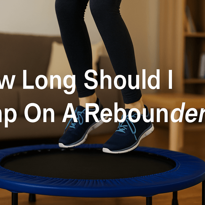 person-bouncing-on-rebounder-in-living-room-wearing-sports-shoes-text-how-long-should-i-jump-on-a-rebounder-centred-on-image-fitness-blog-banner