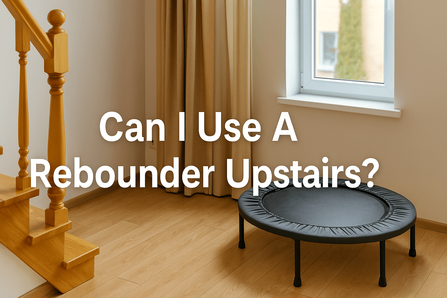 upstairs-room-with-mini-trampoline-near-staircase-and-window-with-centered-text-can-i-use-a-rebounder-upstairs