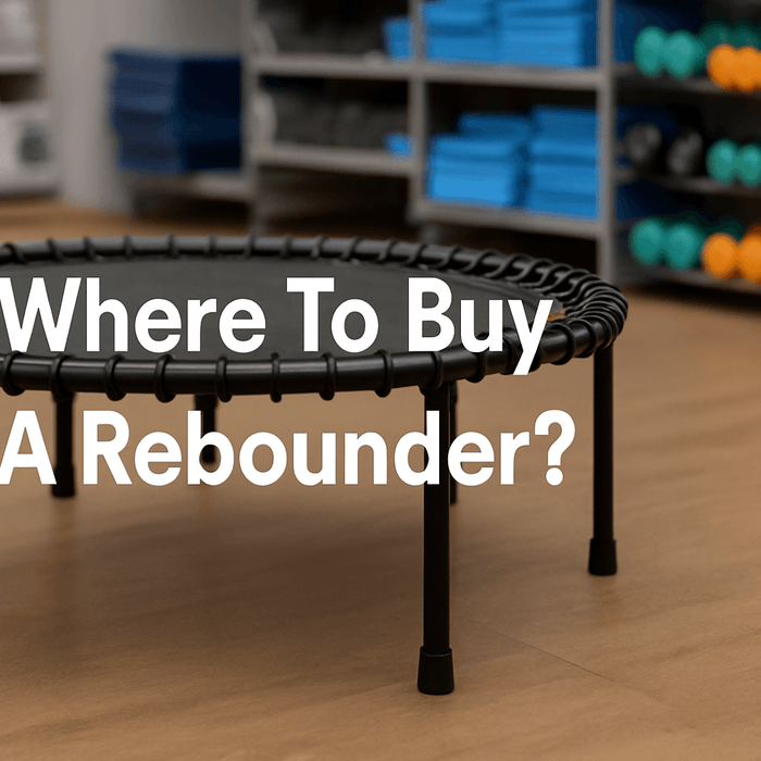 where-to-buy-a-rebounder-banner-image-showing-black-mini-trampoline-in-fitness-store-with-text-in-centre-best-mini-trampoline-for-adults