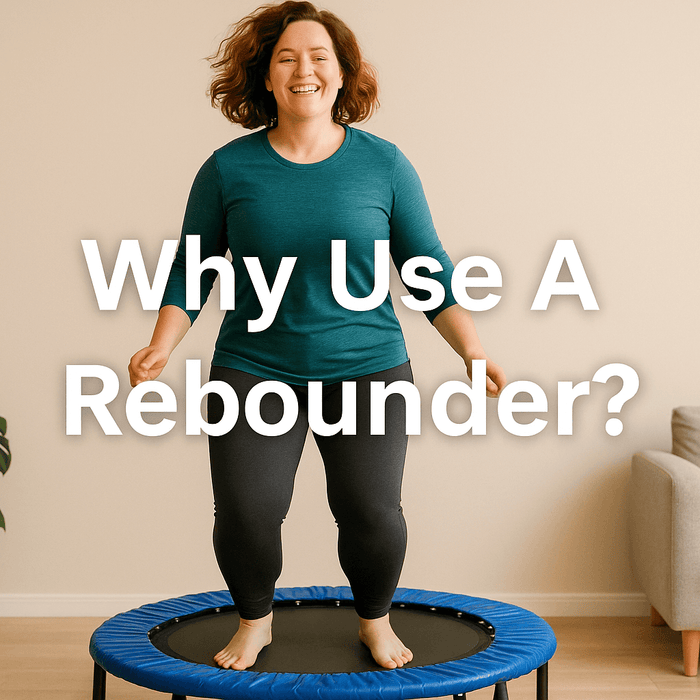 ChatGPT said:  woman-smiling-while-bouncing-on-rebounder-trampoline-uk-in-living-room-wearing-teal-top-and-black-leggings-text-overlay-why-use-a-rebounder