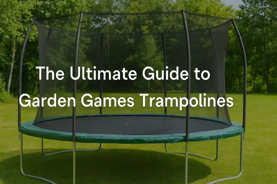 trampoline-in-garden-with-green-grass-and-trees-showing-title-the-ultimate-guide-to-garden-games-trampolines