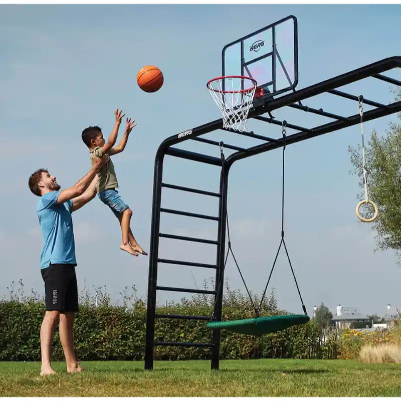 Father-and-son-playing-with-the-Monkey-bars-with-swings