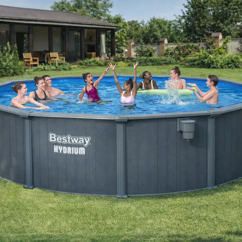 18ft-round-bestway-hydrium-above-ground-pool-in-garden