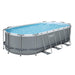 Bestway Power Steel 18' x 9' x 48"/5.49m x 2.74m x 1.22m Oval Pool Set side view