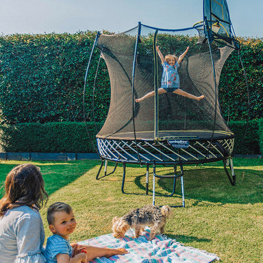 8ft_Springfree_Compact_Round_Trampoline_family_ouside