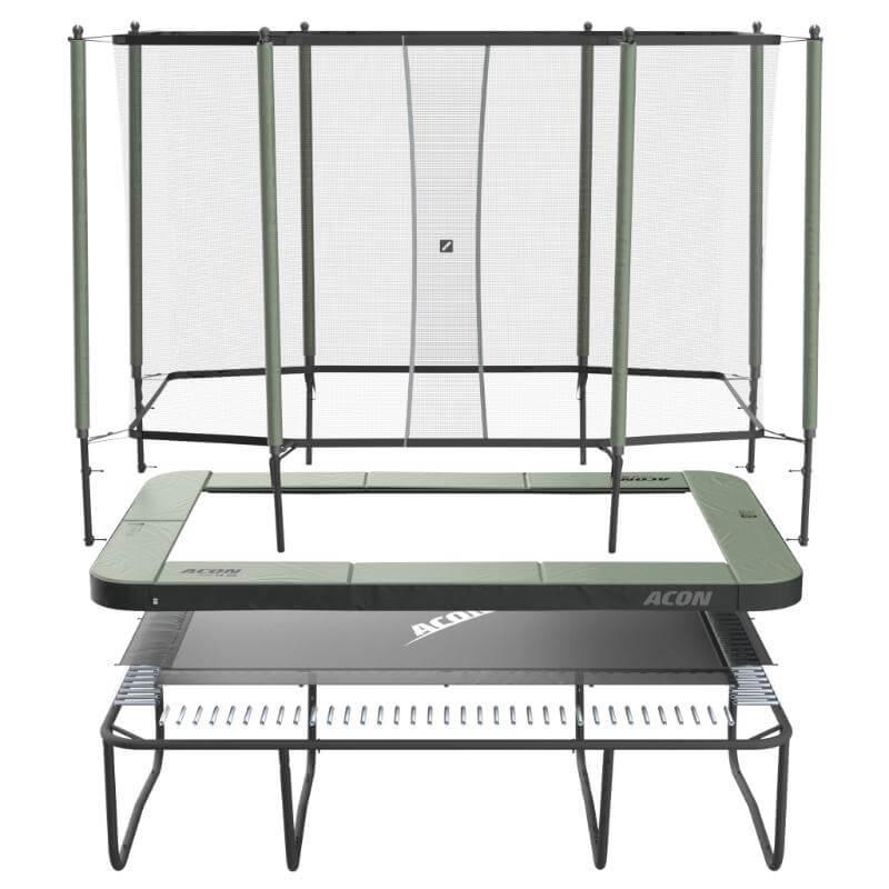 ACON-13-HD-Trampoline-exploded-view-with-frame-springs-and-enclosure