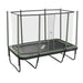 ACON-13-HD-Trampoline-with-enclosure-and-green-padding-angled-view