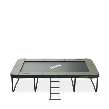 ACON-13-HD-Trampoline-with-ladder-and-green-padding