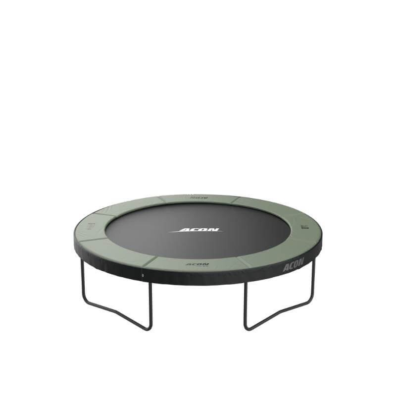 ACON-Air-10ft-Round-Trampoline-with-green-padding-and-black-jumping-mat