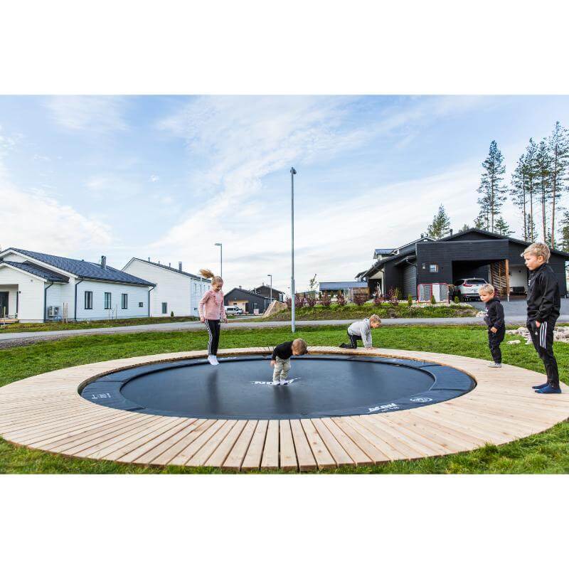 ACON-Air-14ft-Round-Trampoline-in-ground-design-for-family-garden-play