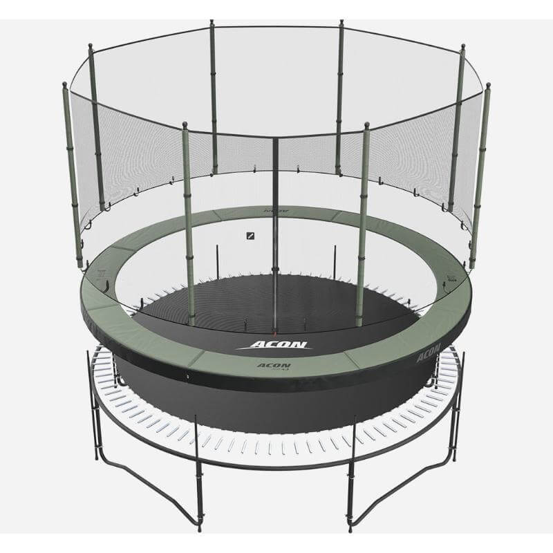 ACON-Air-14ft-Round-Trampoline-standard-enclosure-exploded-view