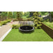 ACON-Air-14ft-Round-Trampoline-with-enclosure-on-landscaped-lawn