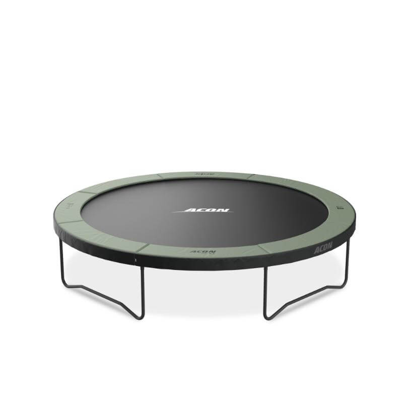 ACON-Air-14ft-Round-Trampoline-with-green-padding-and-black-frame