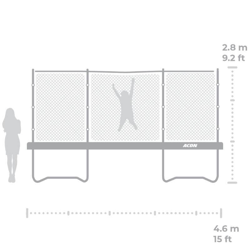 ACON-Air-15ft-Round-Trampoline-dimensions-diagram-with-standard-enclosure