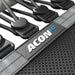 Close-up of ACON FIT equipment with straps and branding.