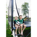 ACON-X-Trampoline-with-children-sitting-by-football-goal