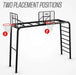 BERG Playbase Basketball Backboard showing 2 placement positions