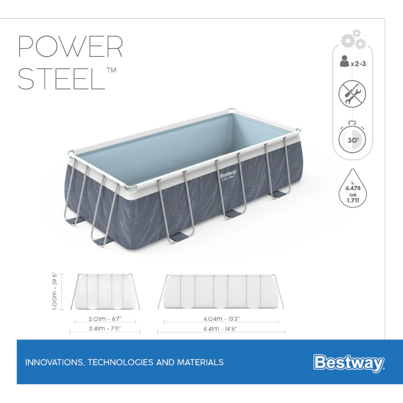 Bestway-PowerSteel-13ft-Dimensions