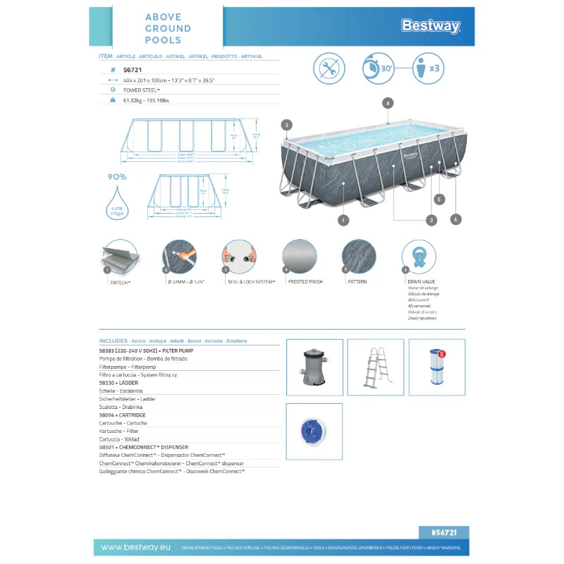 Bestway-power-steel-rectangular-pool-features