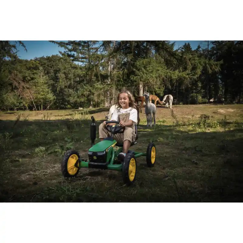 BERG Buddy John Deere® Kart à pédales - 3+ ans - Siège réglable - Roue libre BERG Buddy John Deere® Kart à pédales - 3+ ans - Siège réglable - Roue libre