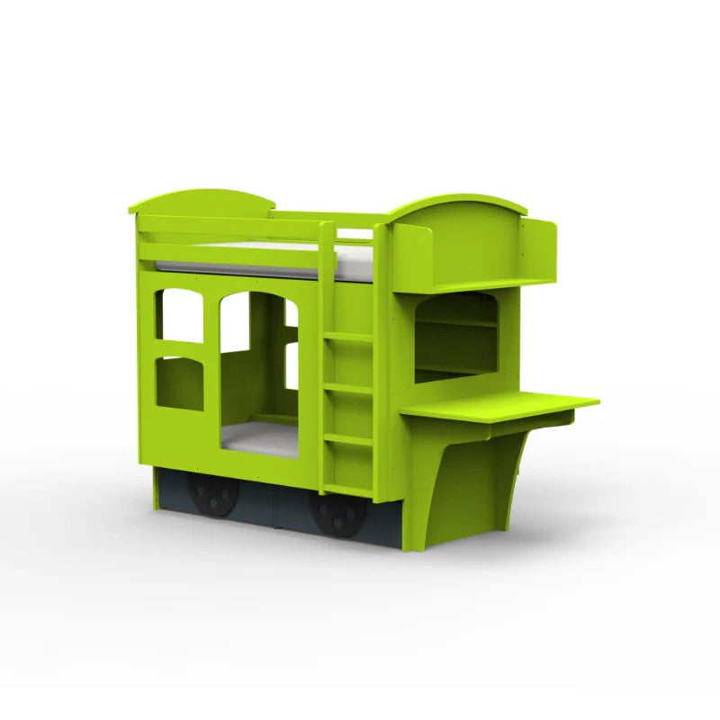 Children's_Wagon_Themed_Bed_-_Mathy_By_Bols_apple_green_and_basalt_grey