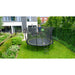 EXIT_Silhouette_12ft_Trampoline_On_Legs_black_garden_view