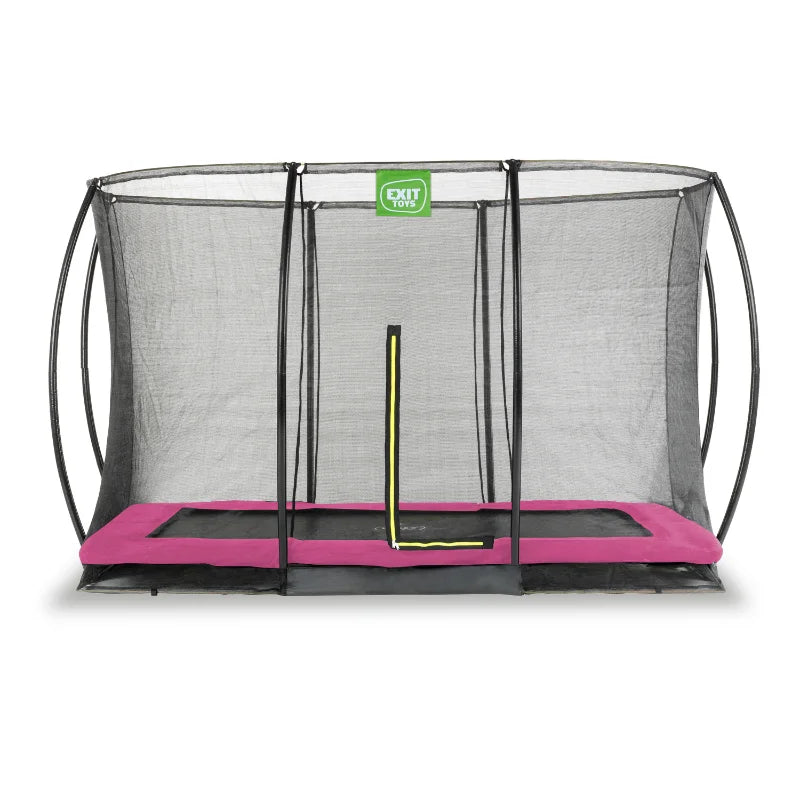 EXIT_Silhouette_8x12ft_Ground_Trampoline_product_view_pink