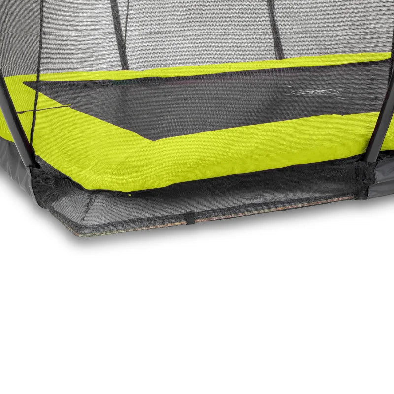 EXIT_Silhouette_Ground_Sports_Trampoline_Rectangle_green_close_view