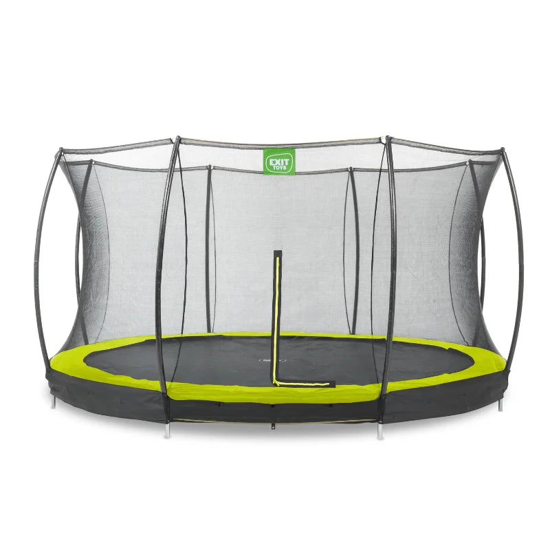 EXIT_Silhouette_InGround_14ft_Trampoline_green_product_view